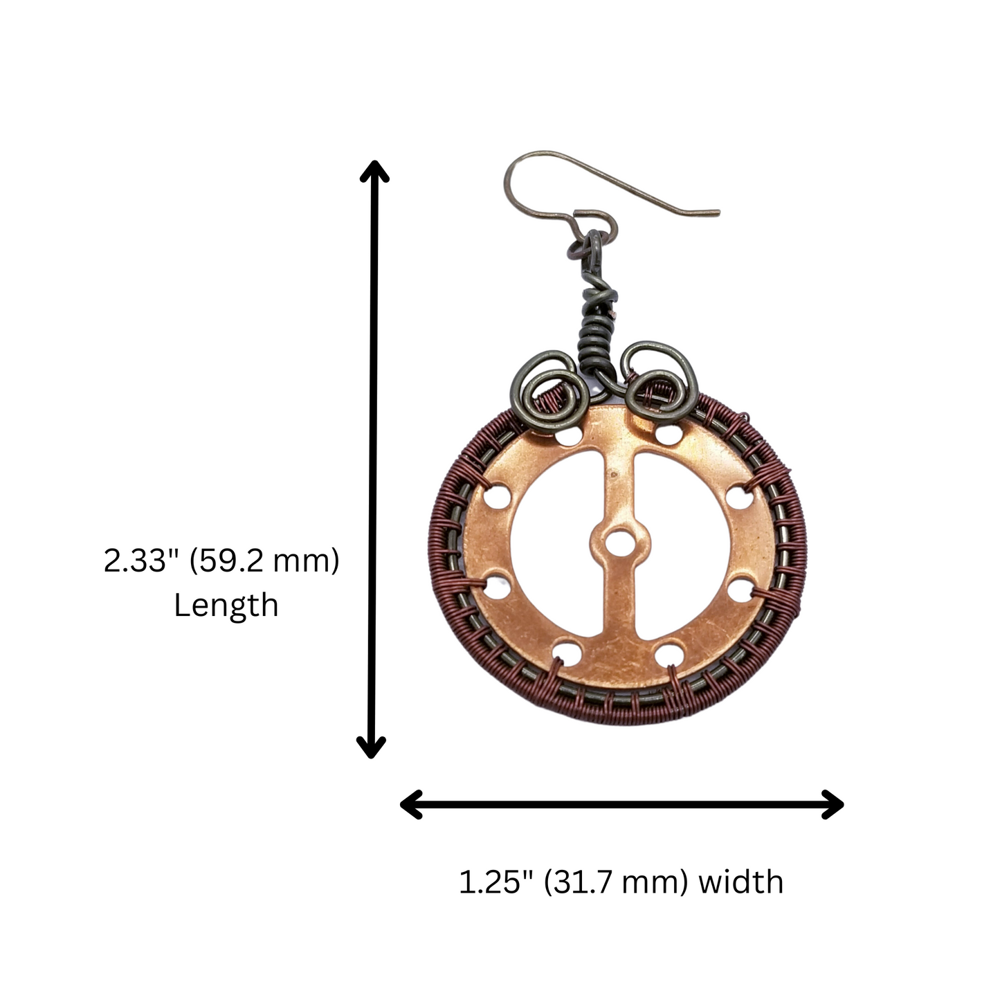 Steampunk Statement Earrings, Industrial Jewelry, Gear Dangle Earrings
