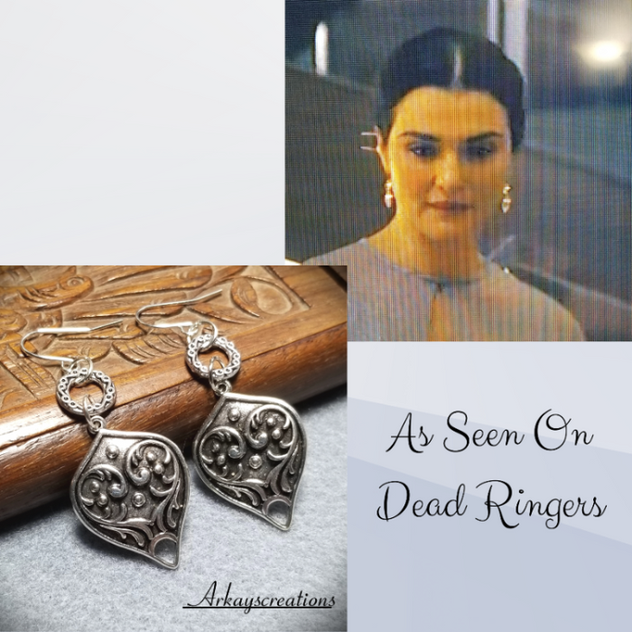 Art Deco Filigree Victorian Earrings Antique Style - Arkayscreations