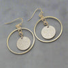 Elegant Gold Charm Hoop Earrings