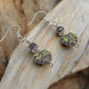 Green Leaf Earrings, Nature Jewelry Women - Arkayscreations