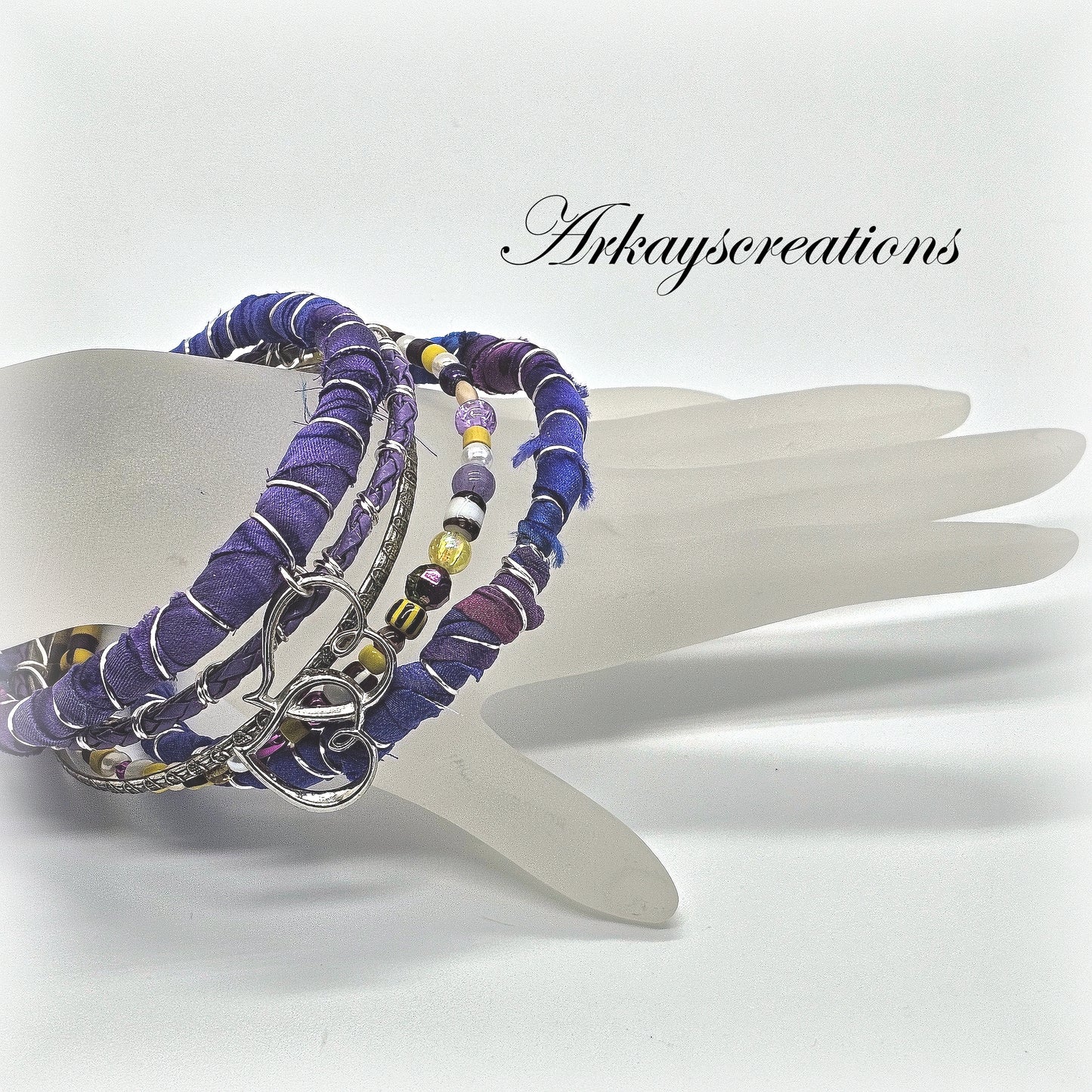 Wanderlust Purple Bangle Stack, Mystic Muse Bracelet Collection