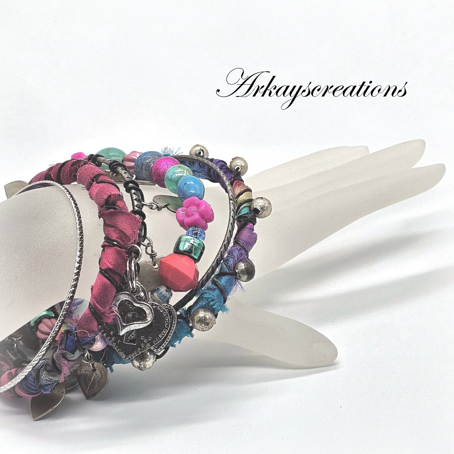 Bohemian Bangle Bracelet Stack with Vintage-Inspired Gypsy Style