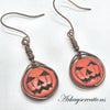Orange Pumpkin Earrings for Autumn ~ Arkayscreations