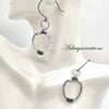 Hammered Aluminum Earrings, Aluminum Wire Jewelry - Arkayscreations