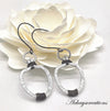 Hammered Aluminum Earrings, Aluminum Wire Jewelry - Arkayscreations