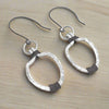 Hammered Aluminum Earrings, Aluminum Wire Jewelry - Arkayscreations