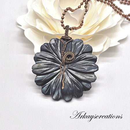 Abalone Shell Necklace - Arkayscreations