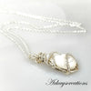 Wire Wrapped Opal Necklace