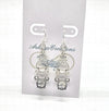 Smokey Gray Chandelier Earrings ~ Vintage Style Rhinestone Jewelry ~ Arkayscreations