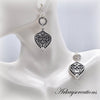 Victorian Earrings Antique Style, Art Deco Filigree Jewelry - Arkayscreations