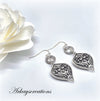 Victorian Earrings Antique Style, Art Deco Filigree Jewelry - Arkayscreations
