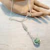 Wire Wrapped Y Drop Necklace ~ Arkayscreations