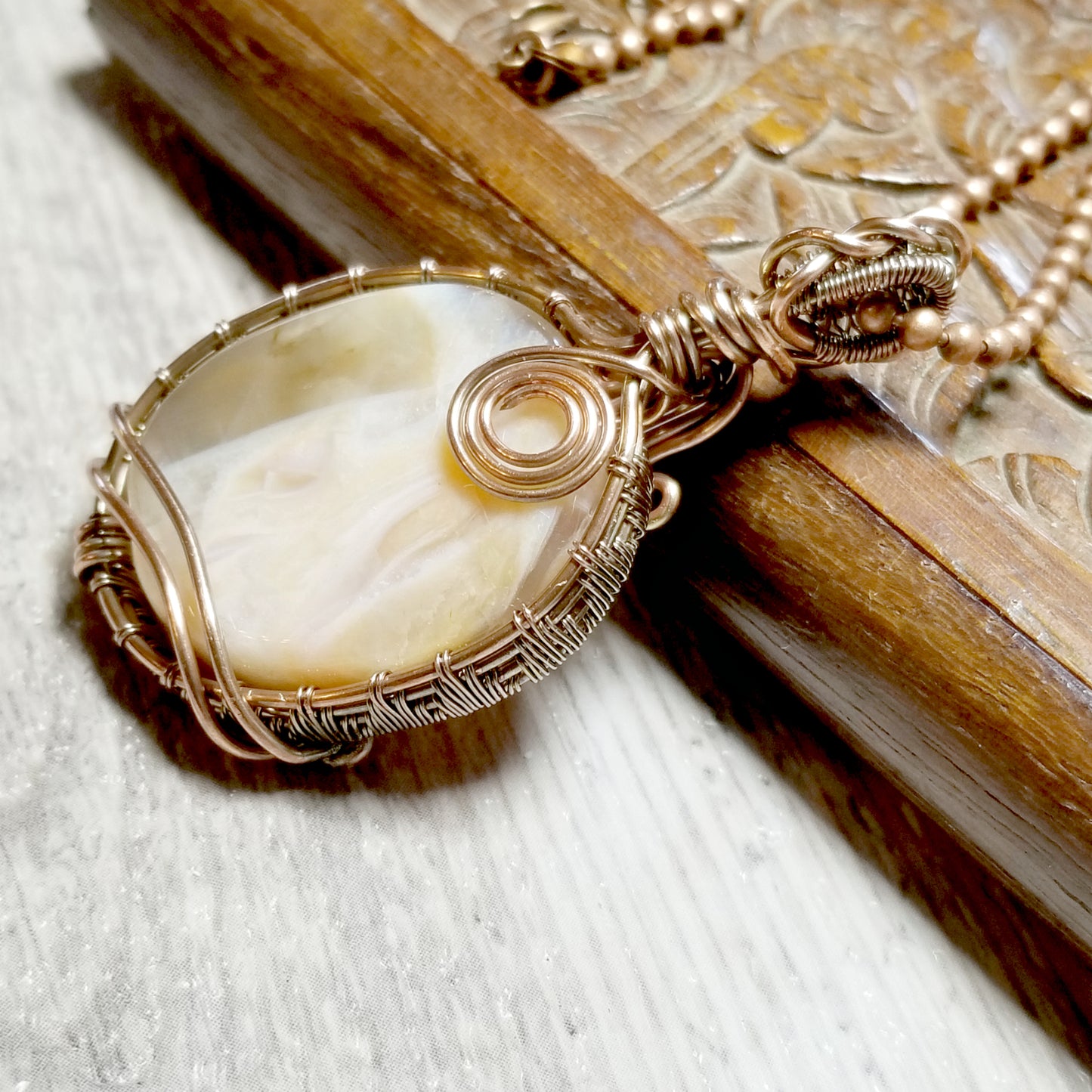 Agate Necklaces for Women, Wire Wrapped Jewelry, Gift for Her