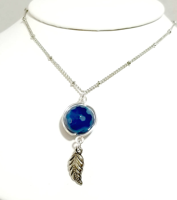 Agate Pendant, Spinner Jewelry, Fidget Spinner Necklace - Arkayscreations