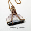 Amethyst Slice Necklace, Geode Necklace, Raw Stone Jewelry, Raw Druzy Stone - Arkayscreations