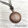 Aztec Calendar Pendant Necklace, Mayan Jewelry - Arkayscreations