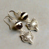 Banded Agate Silver Fox Earrings ~ Arkayscreations