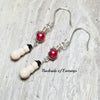 Beaded Holiday Snowman Earrings ~ Arkayscreations