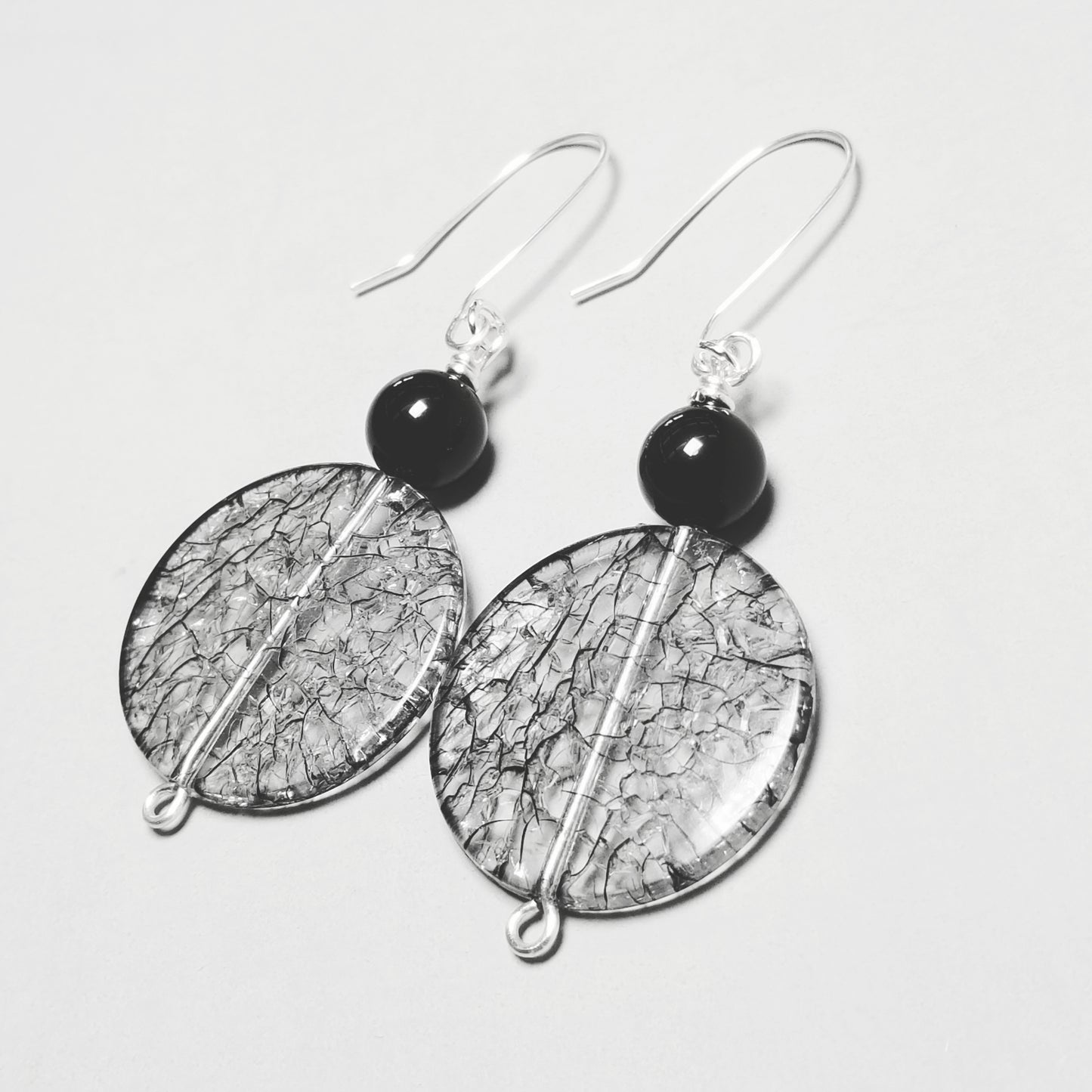 Black Obsidian Earrings Dangle, Boho Jewelry