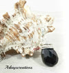 Wire Wrapped Crystal Teardrop Necklace, Wife Gift - Arkayscreations