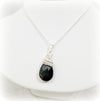 Wire Wrapped Crystal Teardrop Necklace, Wife Gift - Arkayscreations