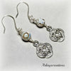 Reversible Celtic Knot Earrings, Agate Jewelry - Arkayscreations