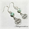 Reversible Celtic Knot Earrings, Agate Jewelry - Arkayscreations