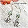 Reversible Celtic Knot Earrings, Agate Jewelry - Arkayscreations