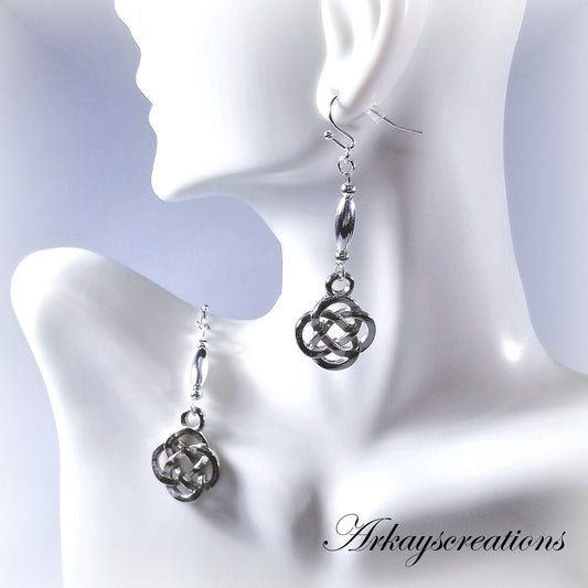 Celtic Knot Earrings, Love Knot Celtic Jewelry, Irish Jewelry, Celtic Gift