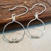 Circle Earrings, Simple Hoop Earrings, Artisan Jewelry - Arkayscreations