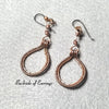 Copper Earrings, Wire Weave Jewelry - Arkayscreations