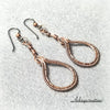 Copper Earrings, Wire Weave Jewelry - Arkayscreations