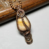 Dragon Vein Agate Necklace, Wire Wrapped Stone Jewelry - Arkayscreations