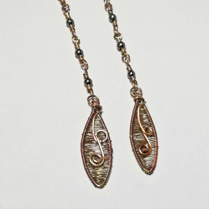 Extra Long Earrings, Shoulder Length Dangle Earrings with Post - Arkayscreations