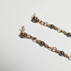 Extra Long Earrings, Shoulder Length Dangle Earrings with Post - Arkayscreations
