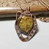 Face Pendant, Tribal Jewelry, Wire Wrap Necklace - Arkayscreations