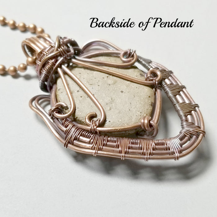 Face Pendant, Tribal Jewelry, Wire Wrap Necklace - Arkayscreations