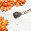 Flat Black Onyx Herringbone Necklace - Arkayscreations