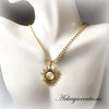 Gold Sunburst Necklace ~ Arkayscreations