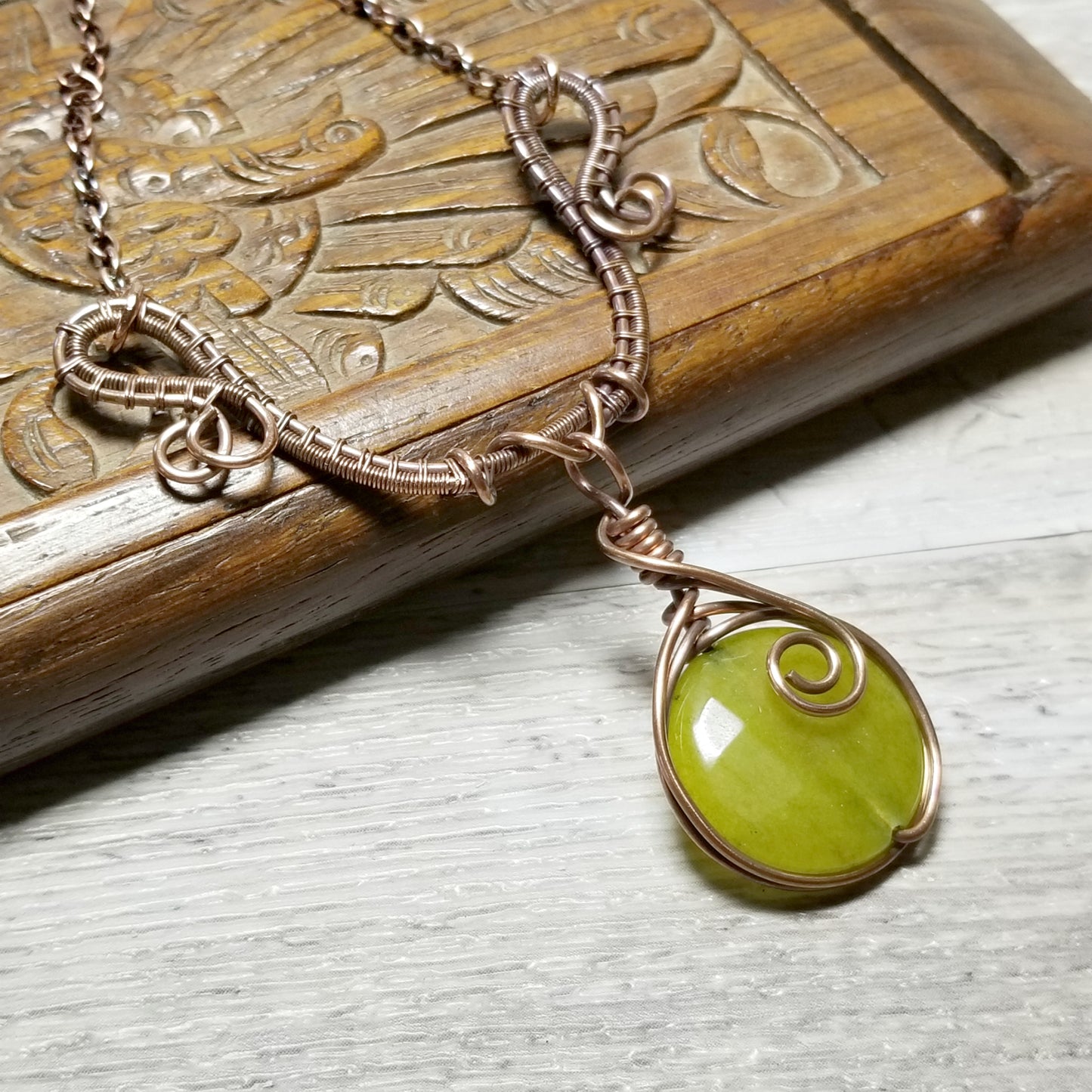 Jewelry for Women, Wire Wrapped Gemstone Pendant
