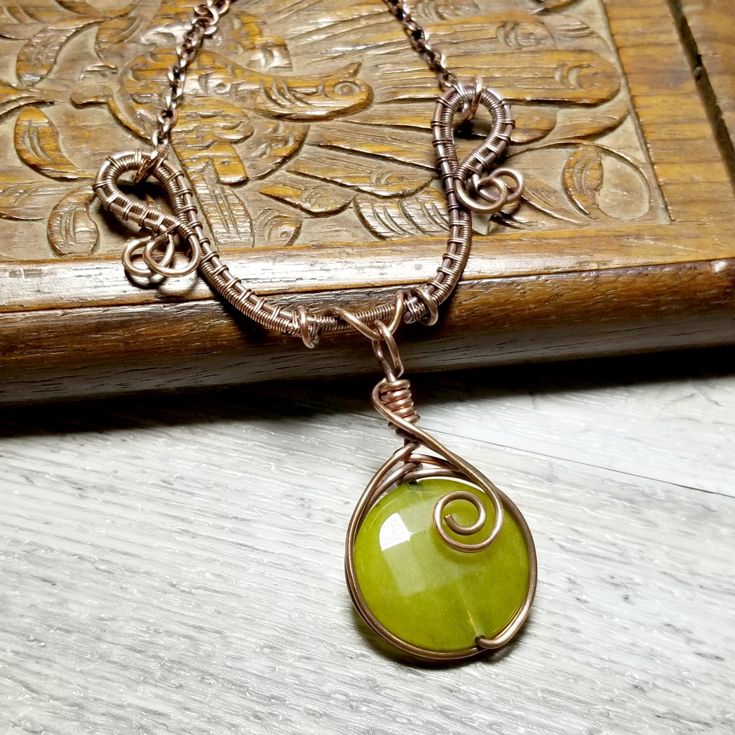 Jewelry for Women, Wire Wrapped Gemstone Pendant