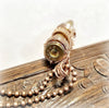 Mens Bullet Necklace, Wire Woven Bullet Pendant, Steampunk Jewelry - Arkayscreations