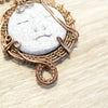 Moon Face Jewelry, Wire Weave Moon Pendant - Arkayscreations