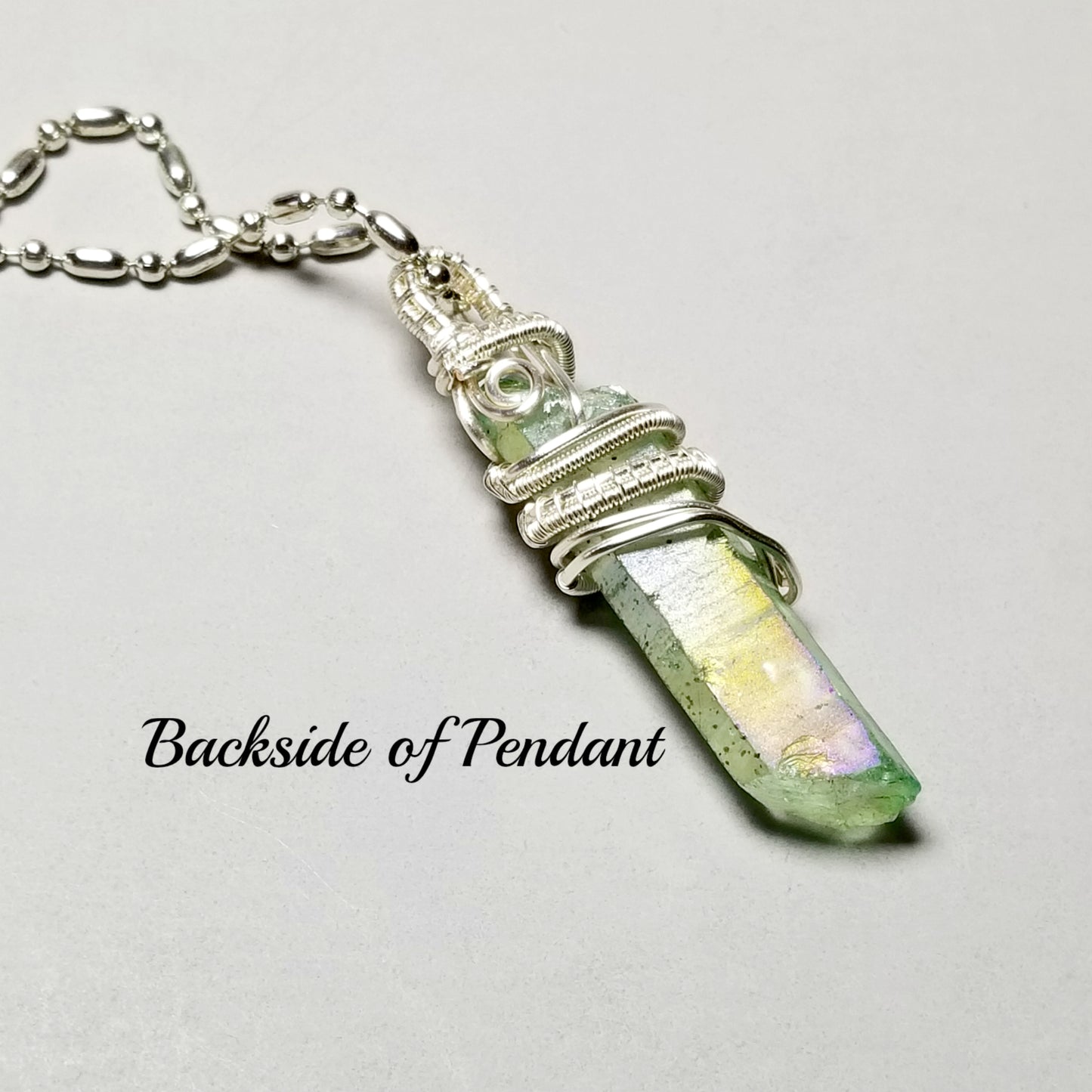 Raw Crystal Necklace, Aura Crystal Healing Jewelry, Gift Idea