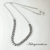 Silver Leaf Necklace ~ Arkayscreations
