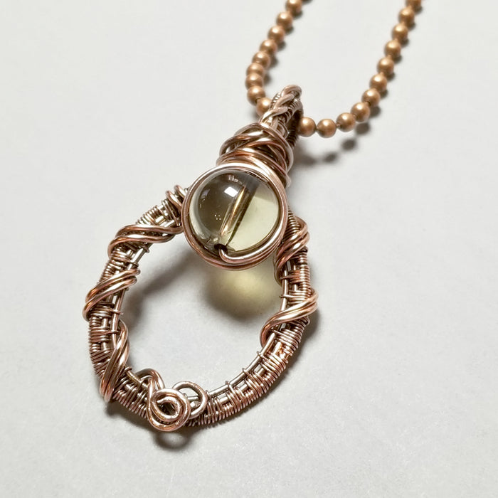 Smokey Quartz Wire Wrapped Jewelry Pendant - Arkayscreations