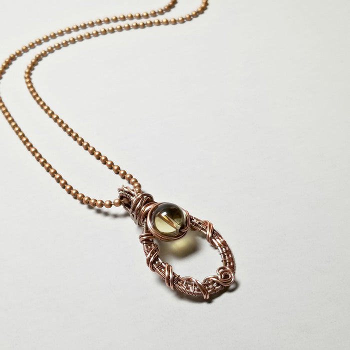 Smokey Quartz Wire Wrapped Jewelry Pendant - Arkayscreations