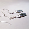 Smoky Dangle Earrings, Crystal Jewelry, Elegant Earrings - Arkayscreations