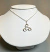 Silver Celtic Viking Pendant, Triskelion Necklace, Celtic Triskelion Jewelry - Arkayscreations