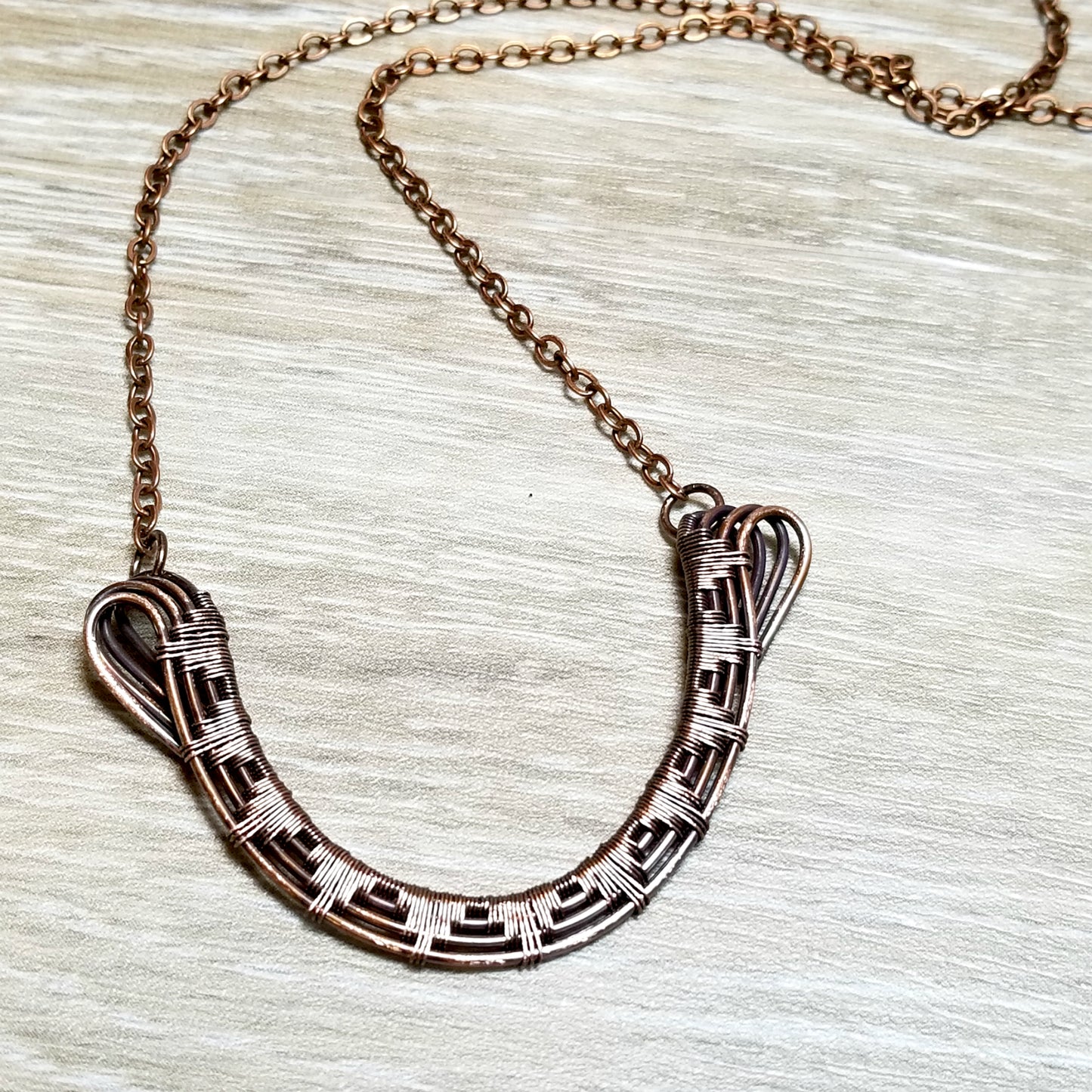 Sunburst Necklace Earring Set, Wire Weave Jewelry